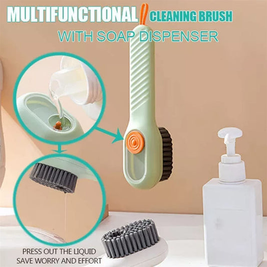 SHOES CLEANING SOAP DISPENSING CLEANING BRUSH