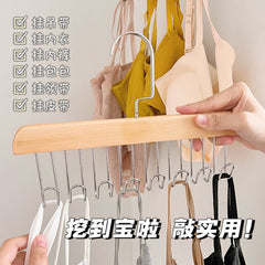 MULTI PURPOSE 8 HOOK WOODEN HANGERS