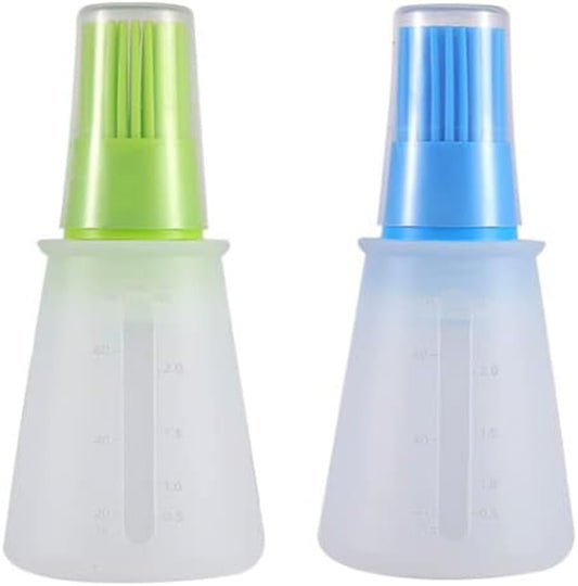 Silicone oil bottle brush