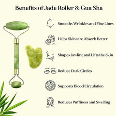 jade roller 2 marble flawless facial with stone and gua sha set