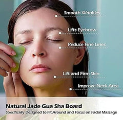 jade roller 2 marble flawless facial with stone and gua sha set