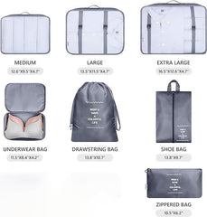 7pcs Travel Waterproof Storage Bag
