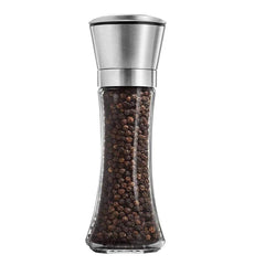 Hand Paper Grinder (Plastic) – Easy & Efficient! Yugefom Salt and Pepper Grinder Tall Size - Black, Manual, Glass Material - Adjustable Coarseness - Fits in Home,Kitchen,Barbecue