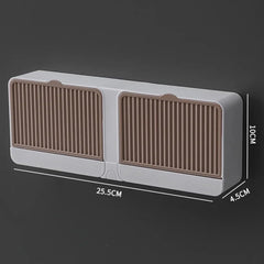 WALL MOUNTED DOUBLE LAYER SOAP BOX