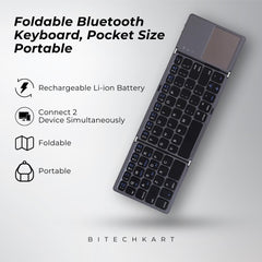 FOLDABLE BLUETOOTH KEYBOARD