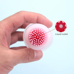 Silicone oil bottle brush