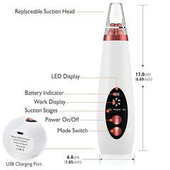 6 In 1 Derma Suction blackhead remover machine