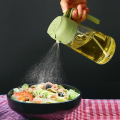Oil Sprayer | 2-in-1 Olive Oil Dispenser & Sprayer | Dual-Use Oil Vinegar Bottle | Kitchen Oil Pot | Glass Oil Sprayer Bottle | Cooking Oil Spray Dispenser