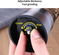 Hand Paper Grinder (Plastic) – Easy & Efficient! Yugefom Salt and Pepper Grinder Tall Size - Black, Manual, Glass Material - Adjustable Coarseness - Fits in Home,Kitchen,Barbecue