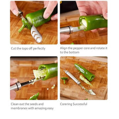 Steel Chilli Corer remove