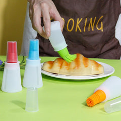 Silicone oil bottle brush