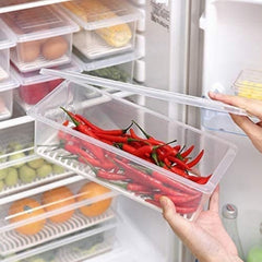 (2 PIECE ) FOOD STORAGE CONTAINER WITH REMOVABLE DRAIN PLATE