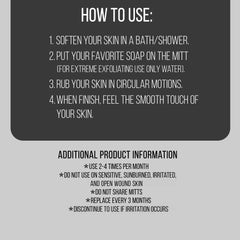 DEAD SKIN REMOVER BATH GLOVES