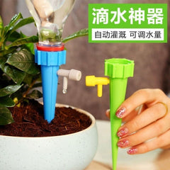 PLANT WATERING SPIKES WITH FLOW CONTROL VALVE